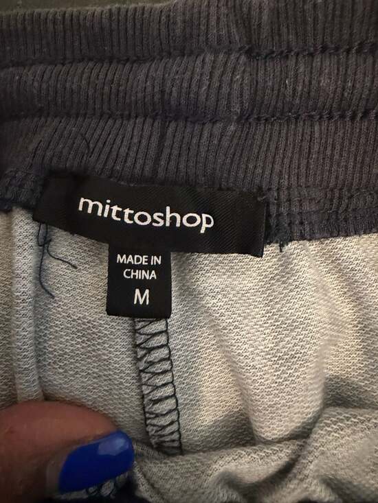 mittoshop Grey Tie-Dye Drawstring Joggers with Pockets - Picture 2 of 4